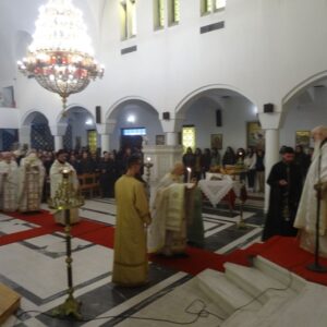 Συμμετοχή του σχολείου μας στον εορτασμό του Αγίου Χαραλάμπους της πόλης των Αγίων Σαράντα